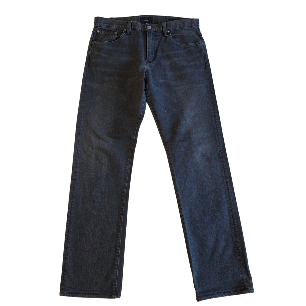 Citizens of Humanity Core Slim Straight Jeans Mens 31 Charcoal Grey Faded Black